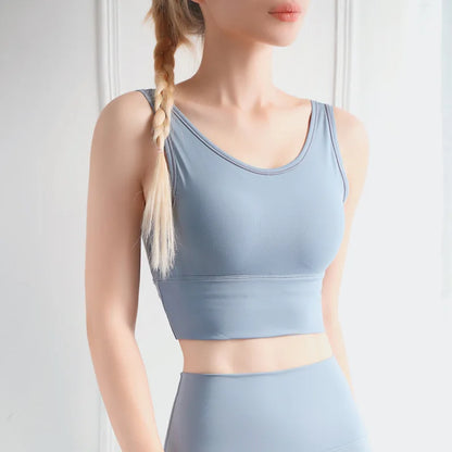 Breathable Stretch Long Line Sports Bra