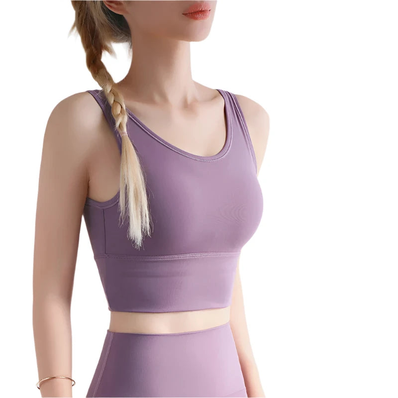 Breathable Stretch Long Line Sports Bra