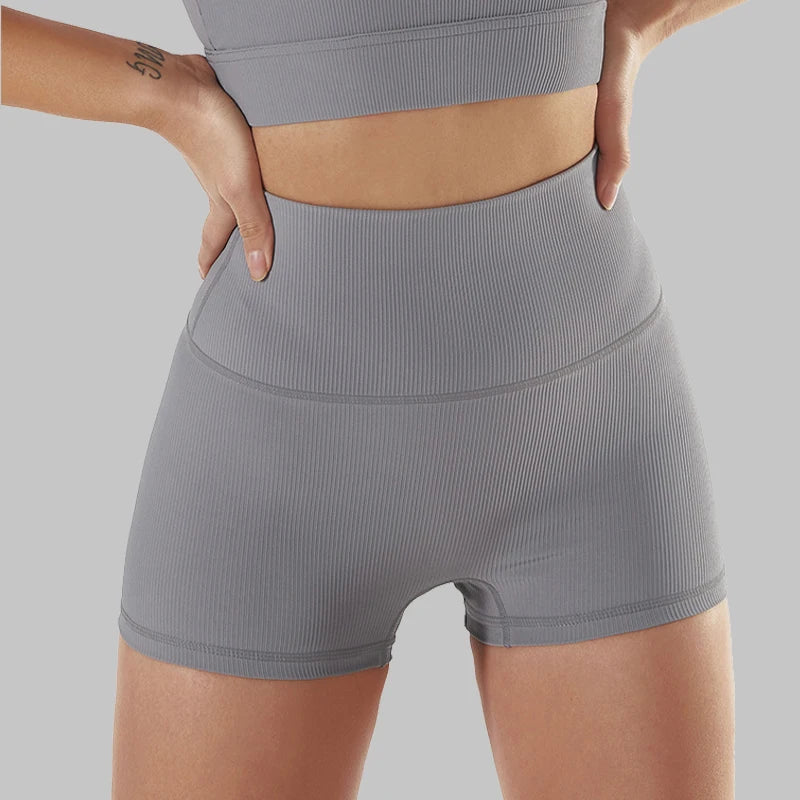 High Waist Breathable Elastic Shorts