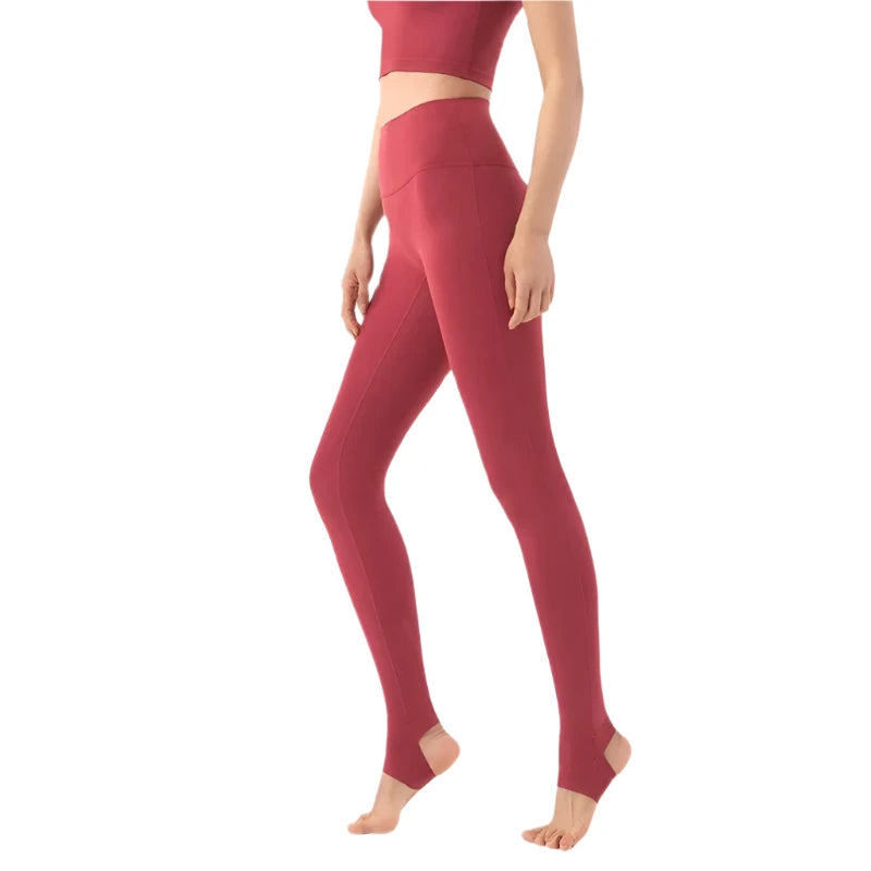 Breathable Sports Tights Women Stirrup Leggings