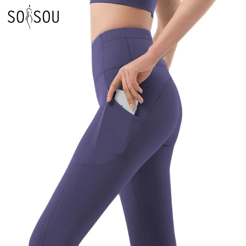 Women Sport Pants Pocket